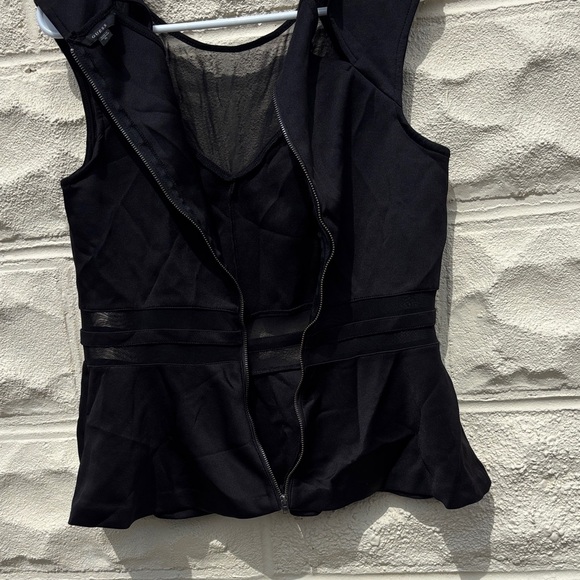Guess Black Sleeveless Peplum Tank Top - Picture 4 of 6